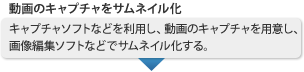 動画のキャプチャをサムネイル化→